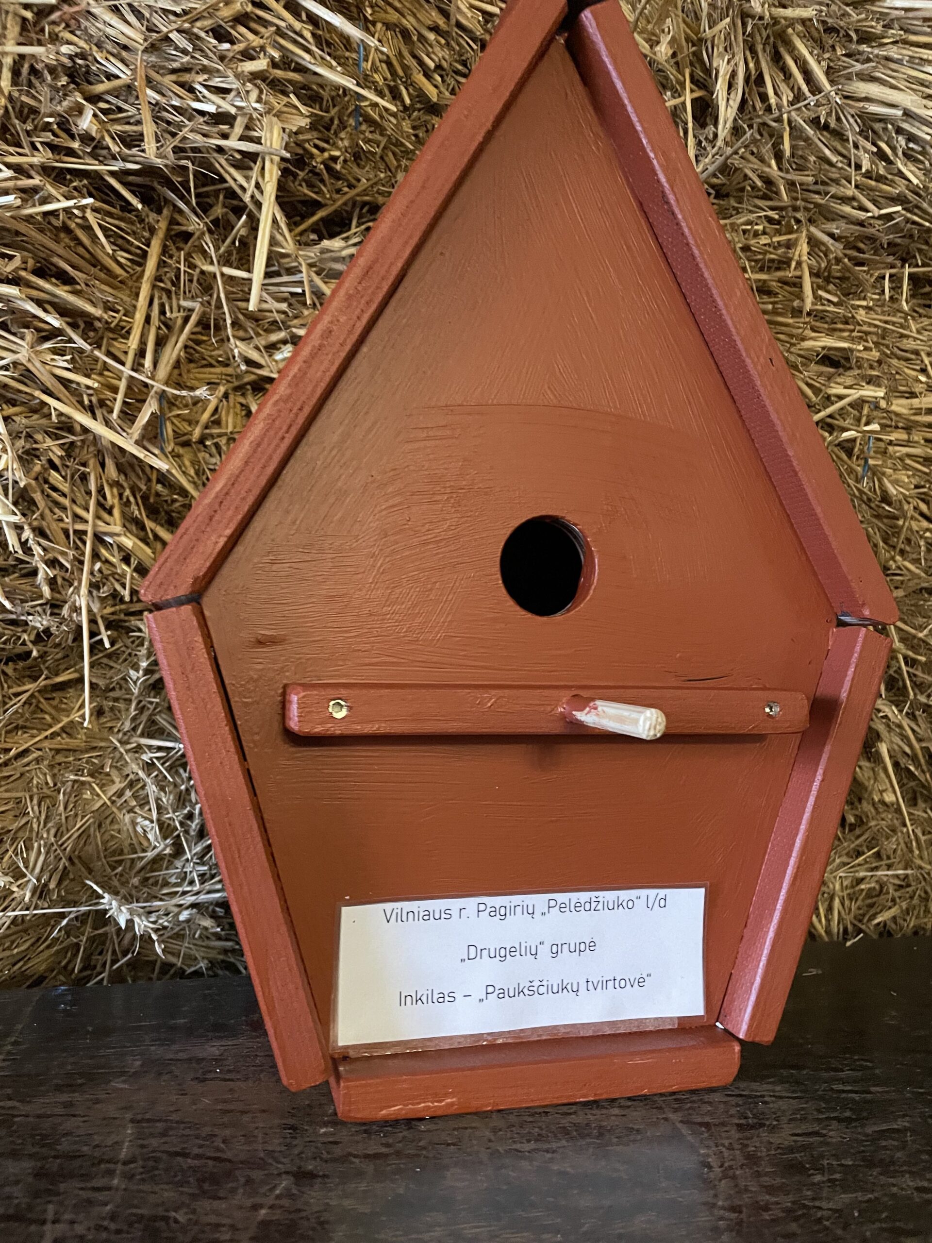 Vilniaus r. Pagirių lopšelio-darželio „Pelėdžiukai”, „Drugelių” grupės inkilas